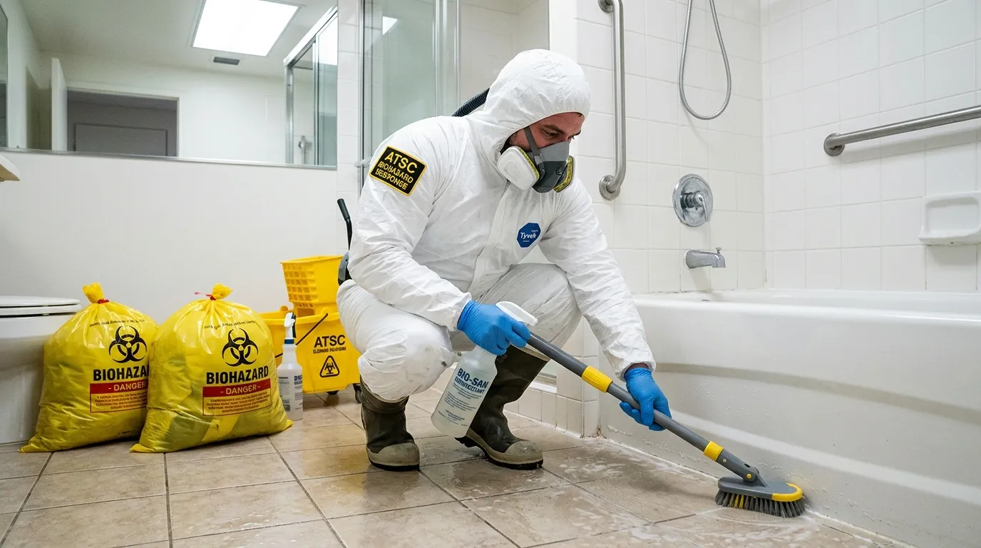 Decontamination equipment deployed for Blood Cleanup in Farmingville